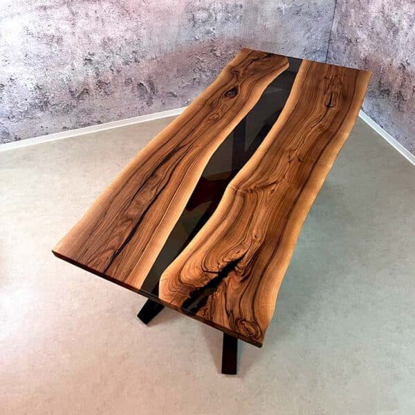 Epoxidharz Tisch Nussbaum