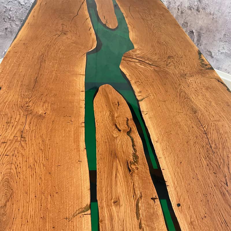 Esstisch-Plansee-Eiche-tuerkis-gruen-details-1 Epoxidharz Tisch kaufen Plansee